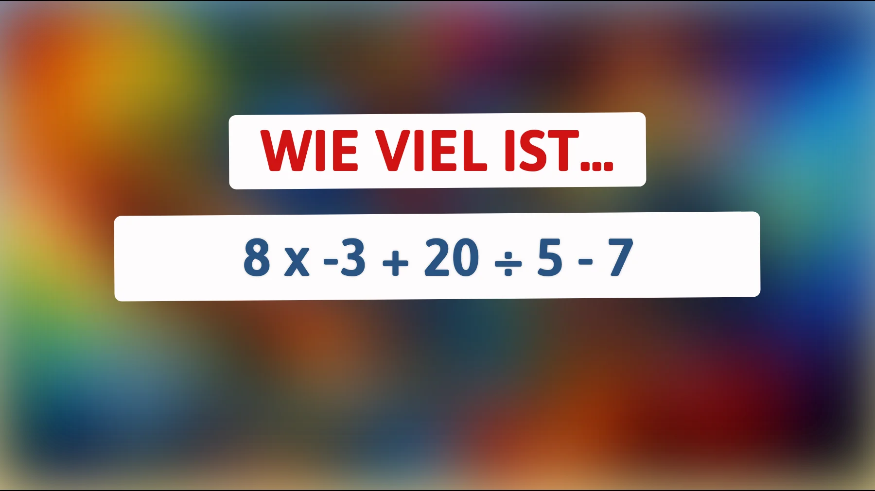 Nur wer wirklich mitdenkt, löst dieses einfache Rechenrätsel richtig – gehörst du dazu?"