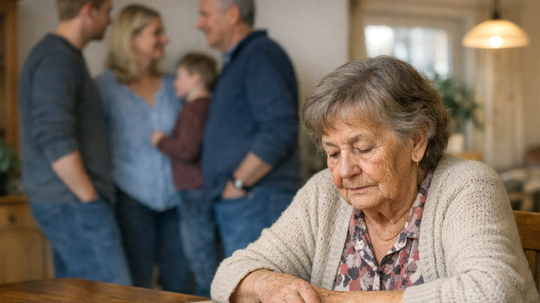 Die Oma erlebt zunehmende Spannungen mit der erweiterten Familie – insbesondere mit den Eltern der jungen Erwachsenen Enkelkinder – über unterschiedliche Erziehungsvorstellungen, Werte und Grenzen. Sie fühlt sich oft übergangen oder kritisiert, wenn sie versucht, eine enge Beziehung zu ihren Enkeln aufzubauen, was zu Missverständnissen, Verletzungen und einem wachsenden emotionalen Abstand innerhalb der Familie führt."